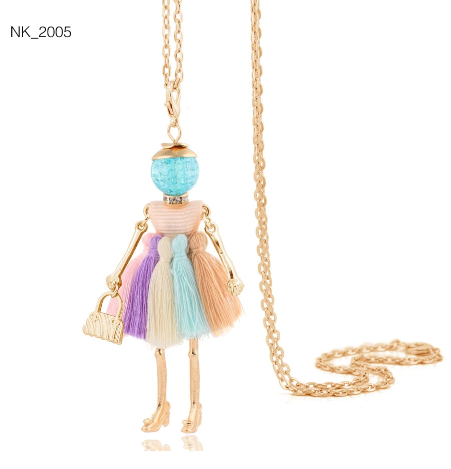 Cute Necklace- Lady Charm Long Trendy 2025 New Fashion Female Big Pendant Lovely Jewelry .