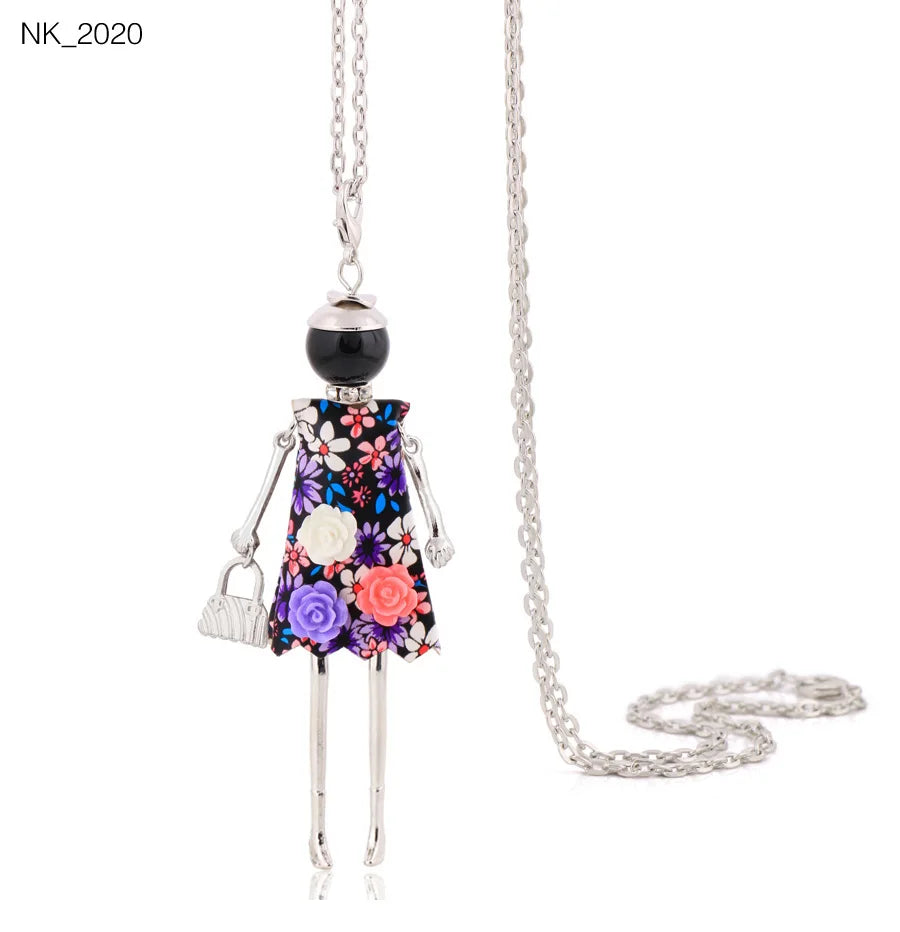 Cute Necklace- Lady Charm Long Trendy 2025 New Fashion Female Big Pendant Lovely Jewelry .