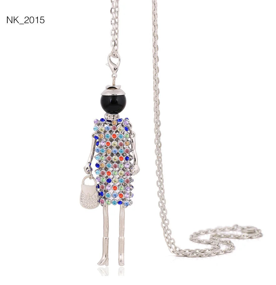 Cute Necklace- Lady Charm Long Trendy 2025 New Fashion Female Big Pendant Lovely Jewelry .