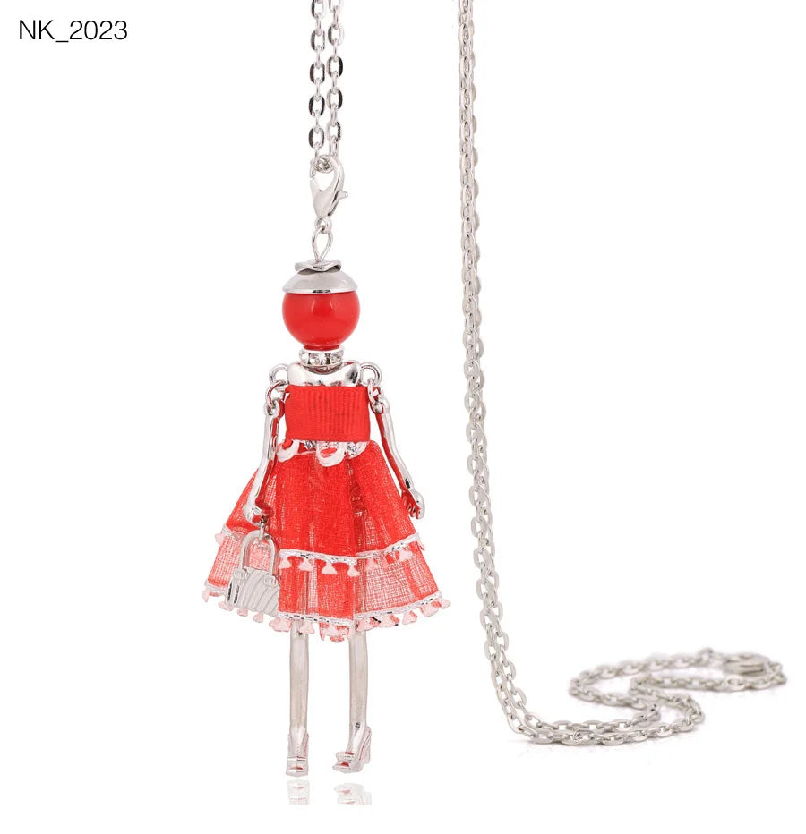 Cute Necklace- Lady Charm Long Trendy 2025 New Fashion Female Big Pendant Lovely Jewelry .