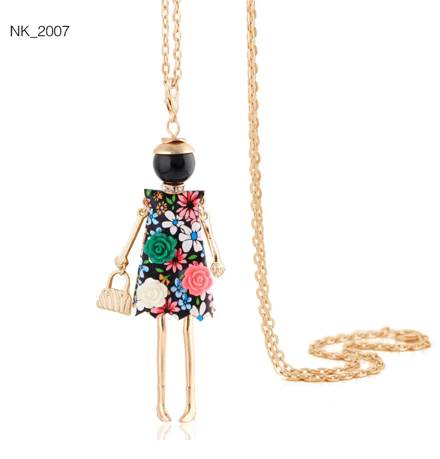 Cute Necklace- Lady Charm Long Trendy 2025 New Fashion Female Big Pendant Lovely Jewelry .