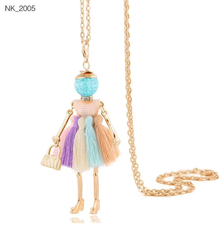 Cute Necklace- Lady Charm Long Trendy 2025 New Fashion Female Big Pendant Lovely Jewelry .