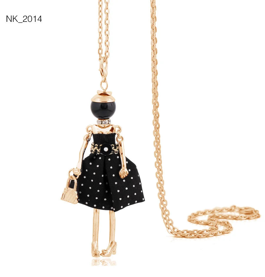 Cute Necklace- Lady Charm Long Trendy 2025 New Fashion Female Big Pendant Lovely Jewelry .