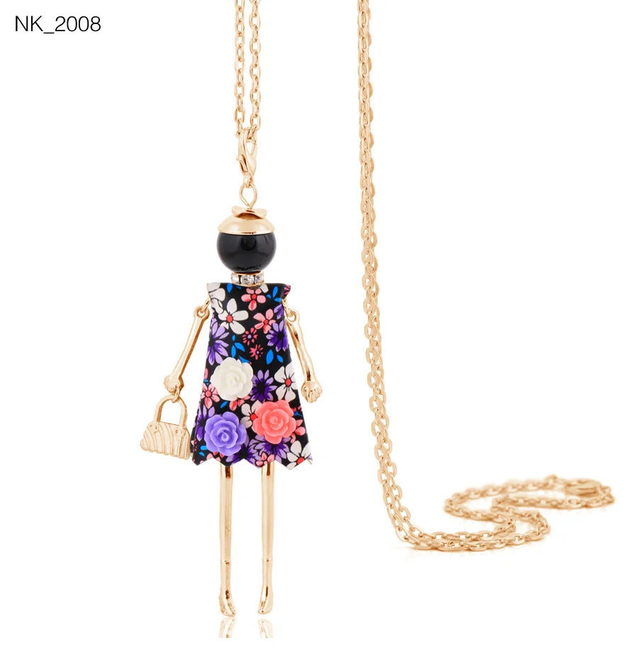 Cute Necklace- Lady Charm Long Trendy 2025 New Fashion Female Big Pendant Lovely Jewelry .