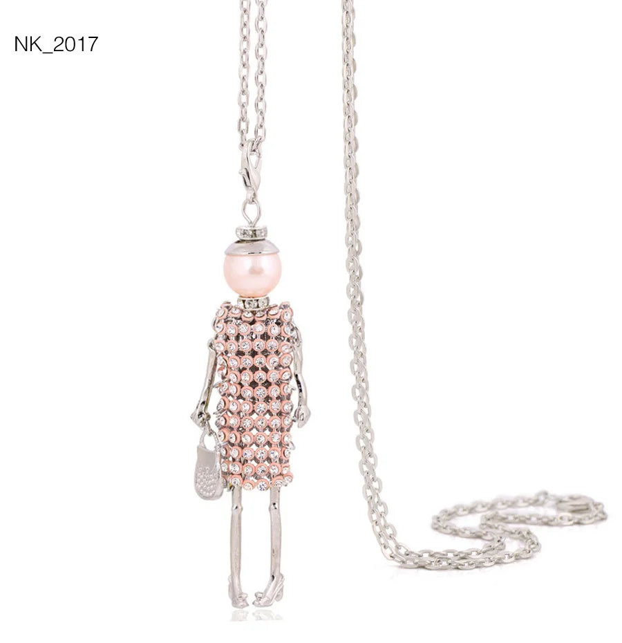 Cute Necklace- Lady Charm Long Trendy 2025 New Fashion Female Big Pendant Lovely Jewelry .