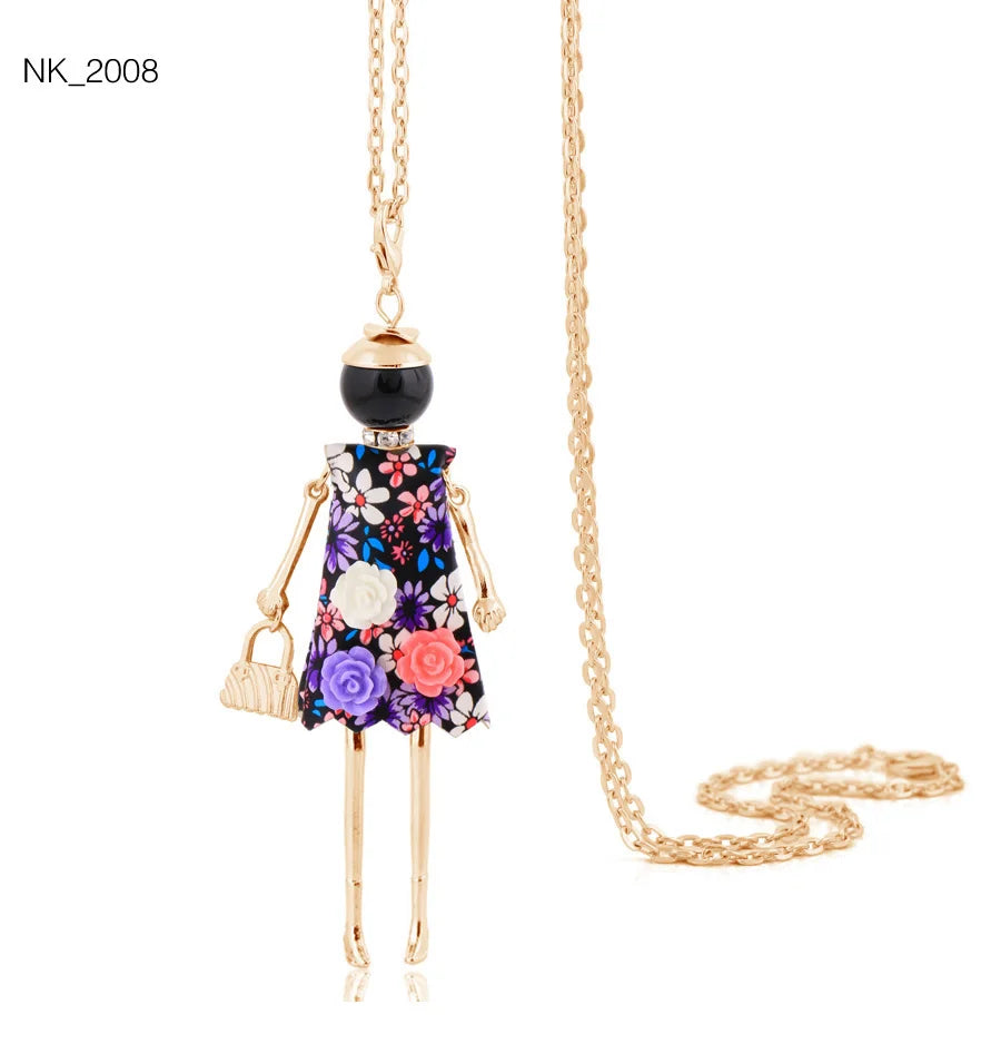 Cute Necklace- Lady Charm Long Trendy 2025 New Fashion Female Big Pendant Lovely Jewelry .
