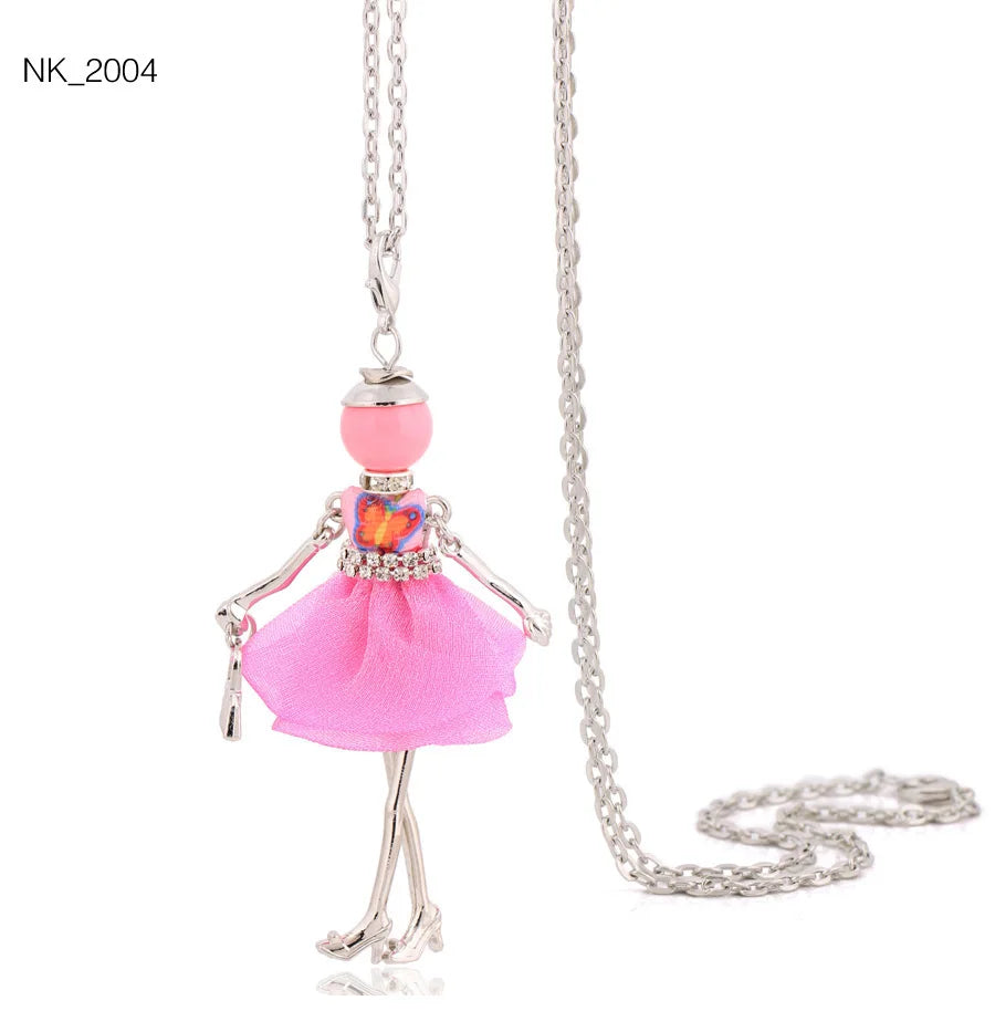Cute Necklace- Lady Charm Long Trendy 2025 New Fashion Female Big Pendant Lovely Jewelry .