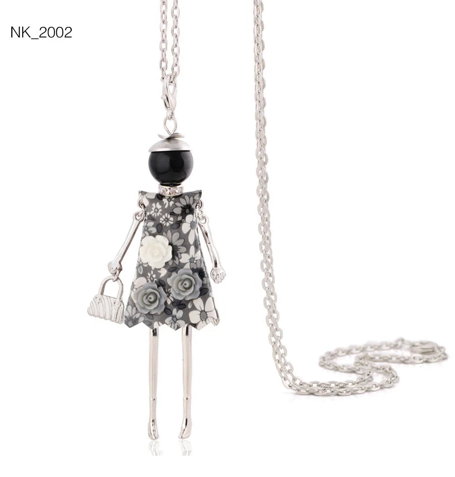 Cute Necklace- Lady Charm Long Trendy 2025 New Fashion Female Big Pendant Lovely Jewelry .