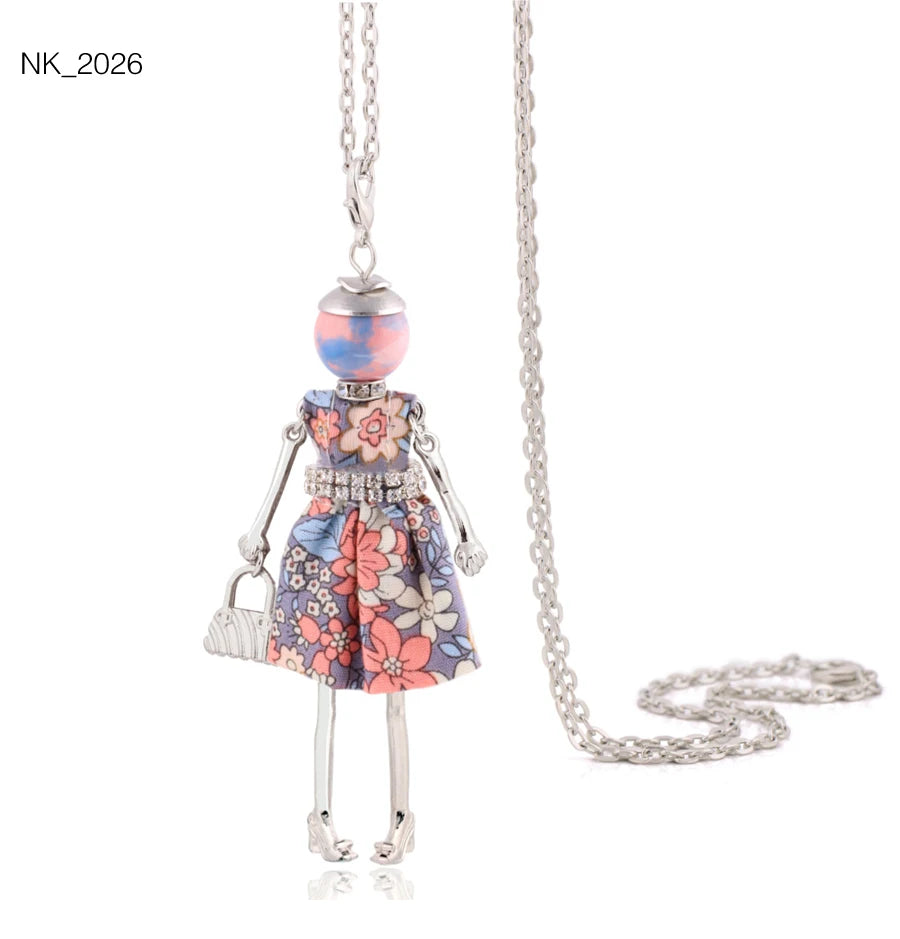 Cute Necklace- Lady Charm Long Trendy 2025 New Fashion Female Big Pendant Lovely Jewelry .