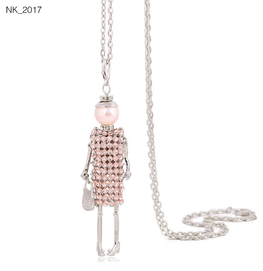 Cute Necklace- Lady Charm Long Trendy 2025 New Fashion Female Big Pendant Lovely Jewelry .