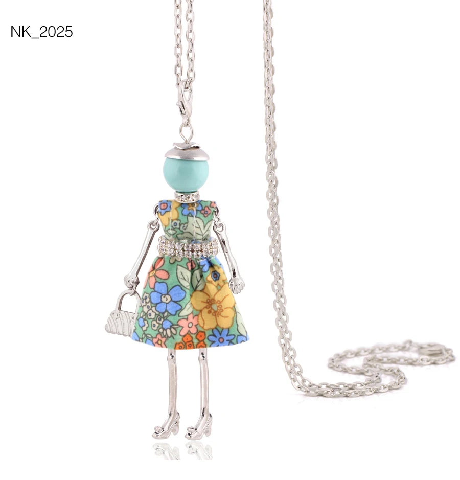 Cute Necklace- Lady Charm Long Trendy 2025 New Fashion Female Big Pendant Lovely Jewelry .