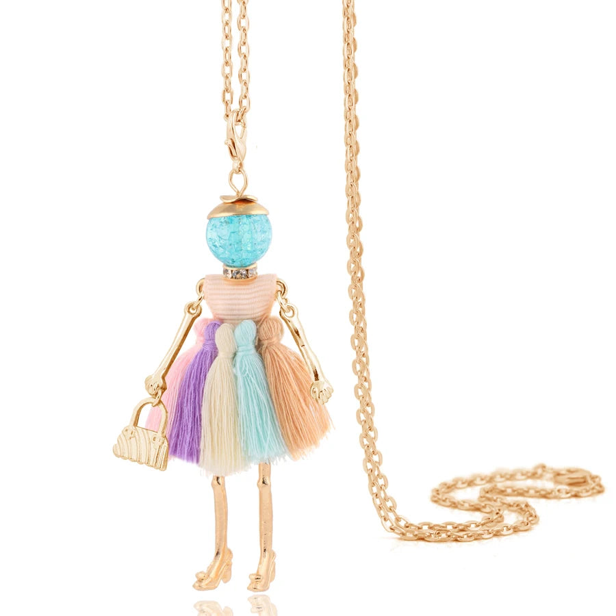 Cute Necklace- Lady Charm Long Trendy 2025 New Fashion Female Big Pendant Lovely Jewelry .