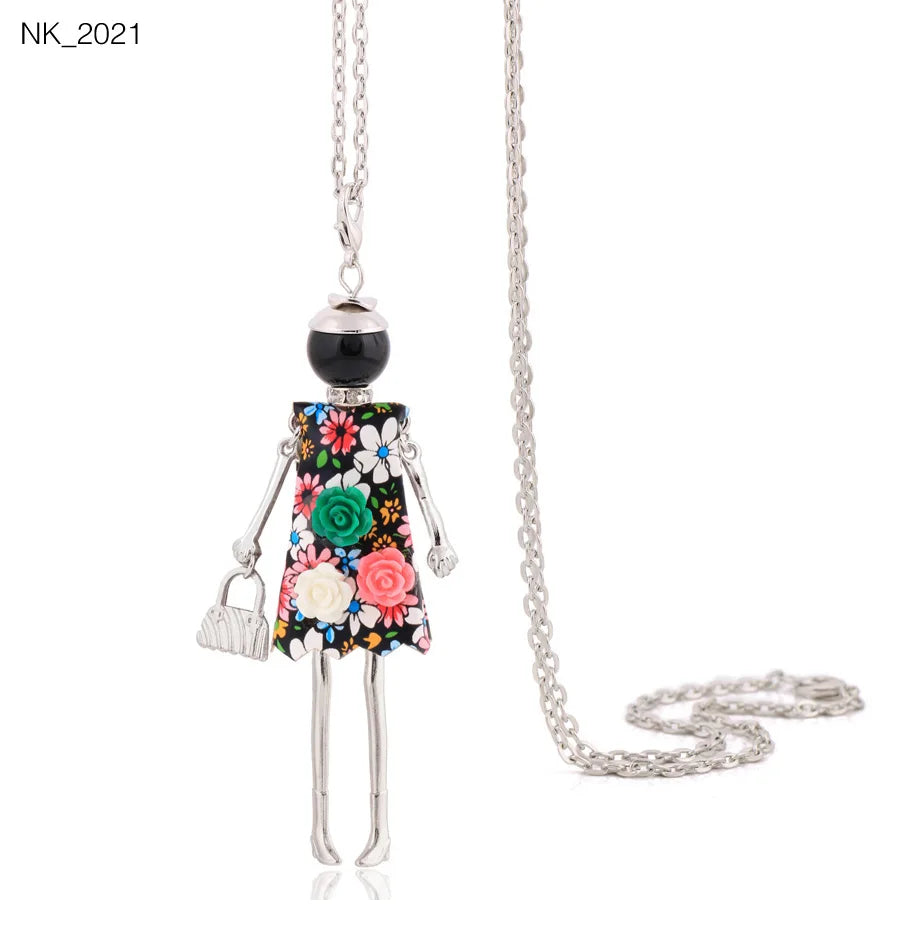 Cute Necklace- Lady Charm Long Trendy 2025 New Fashion Female Big Pendant Lovely Jewelry .