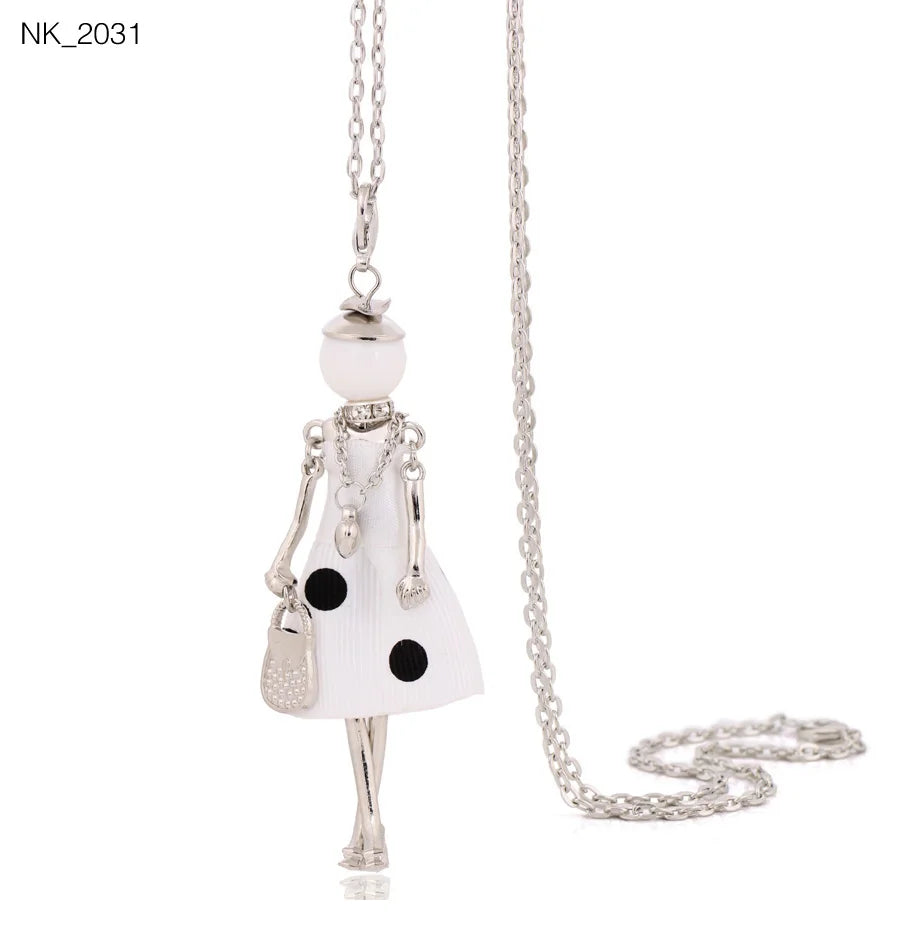 Cute Necklace- Lady Charm Long Trendy 2025 New Fashion Female Big Pendant Lovely Jewelry .