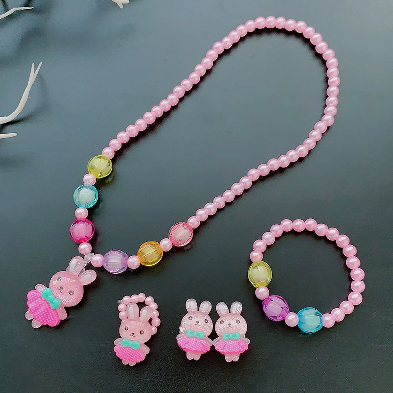 Fun Party Jewelry for Kids Cute Cartoon Jewelry Suit for Girl Accessories from Cliojames63 Collection.