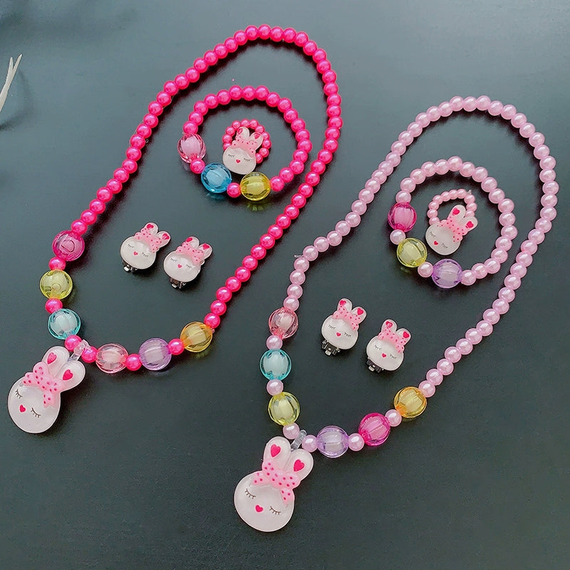 Fun Party Jewelry for Kids Cute Cartoon Jewelry Suit for Girl Accessories from Cliojames63 Collection.