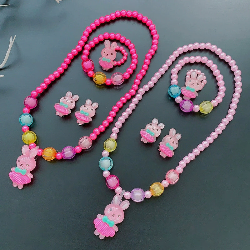 Fun Party Jewelry for Kids Cute Cartoon Jewelry Suit for Girl Accessories from Cliojames63 Collection.