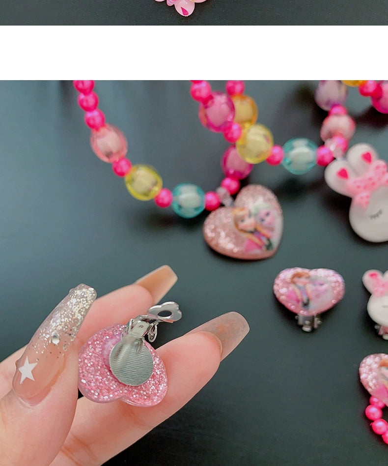 Fun Party Jewelry for Kids Cute Cartoon Jewelry Suit for Girl Accessories from Cliojames63 Collection.