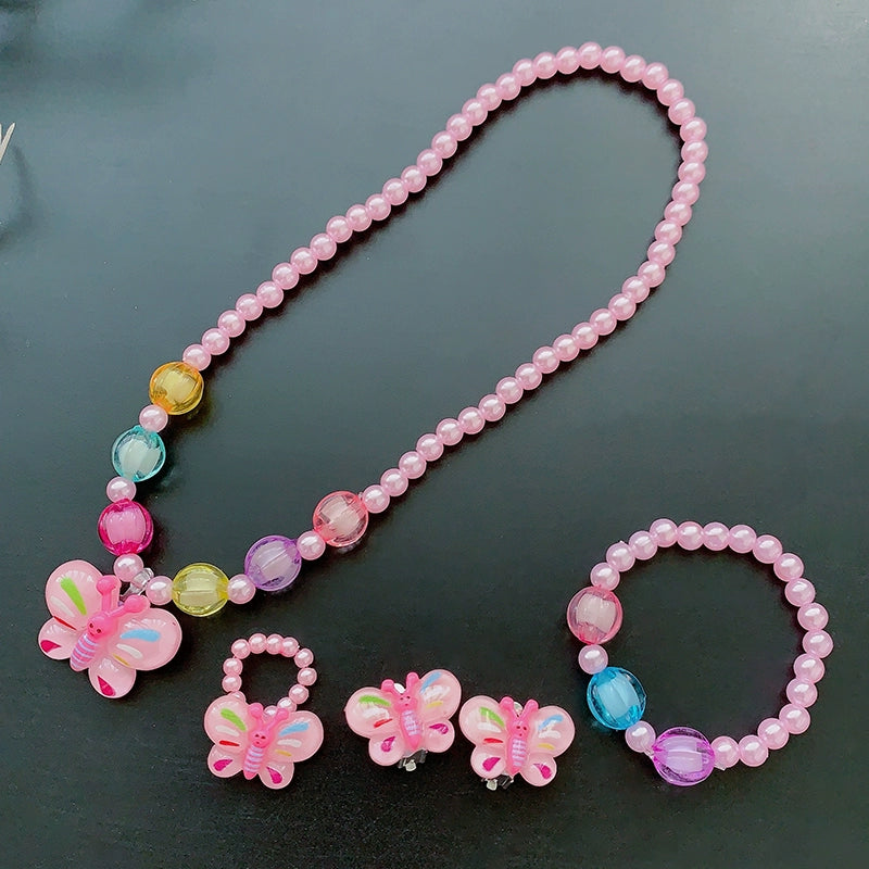 Fun Party Jewelry for Kids Cute Cartoon Jewelry Suit for Girl Accessories from Cliojames63 Collection.