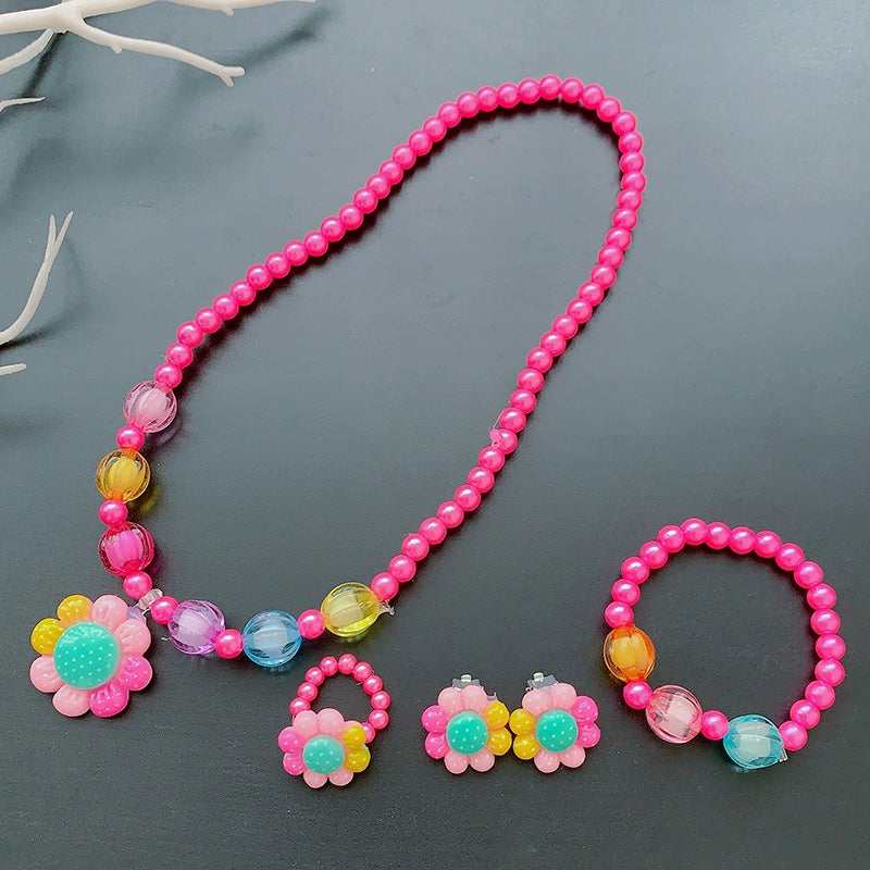 Fun Party Jewelry for Kids Cute Cartoon Jewelry Suit for Girl Accessories from Cliojames63 Collection.