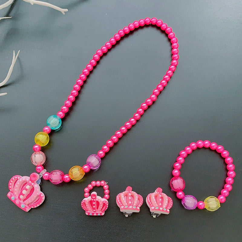 Fun Party Jewelry for Kids Cute Cartoon Jewelry Suit for Girl Accessories from Cliojames63 Collection.