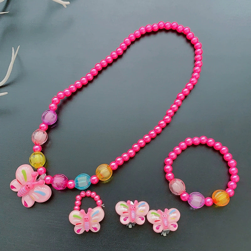 Fun Party Jewelry for Kids Cute Cartoon Jewelry Suit for Girl Accessories from Cliojames63 Collection.