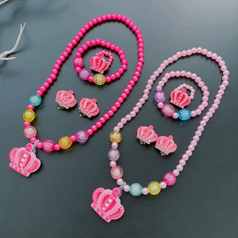 Fun Party Jewelry for Kids Cute Cartoon Jewelry Suit for Girl Accessories from Cliojames63 Collection.