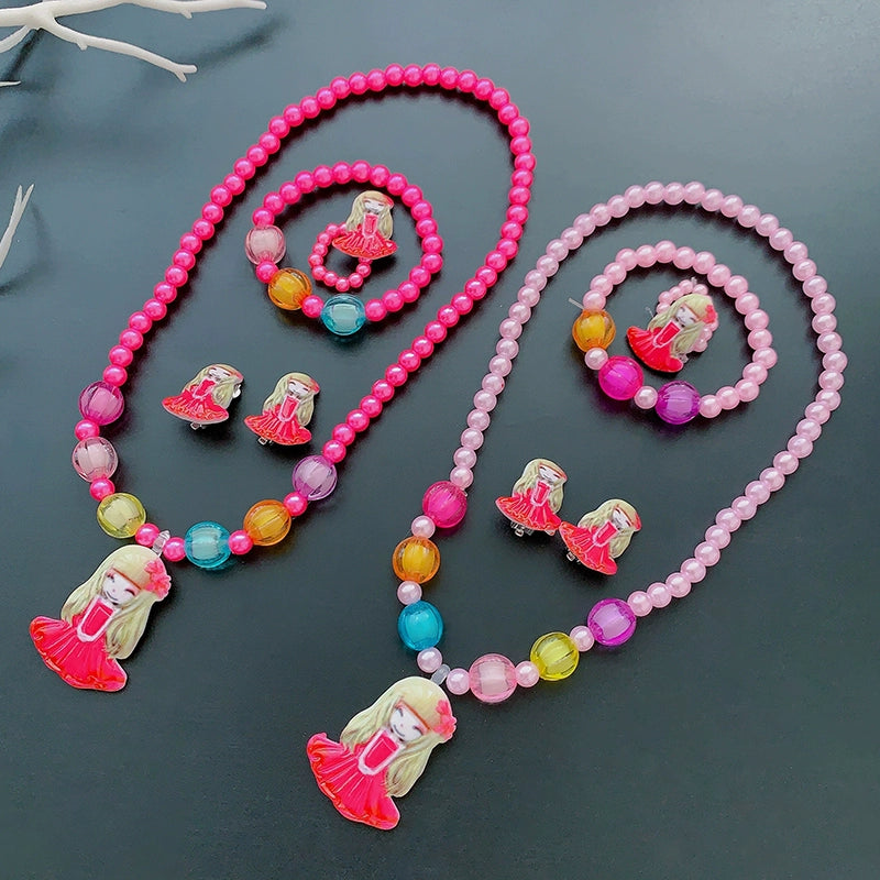 Fun Party Jewelry for Kids Cute Cartoon Jewelry Suit for Girl Accessories from Cliojames63 Collection.