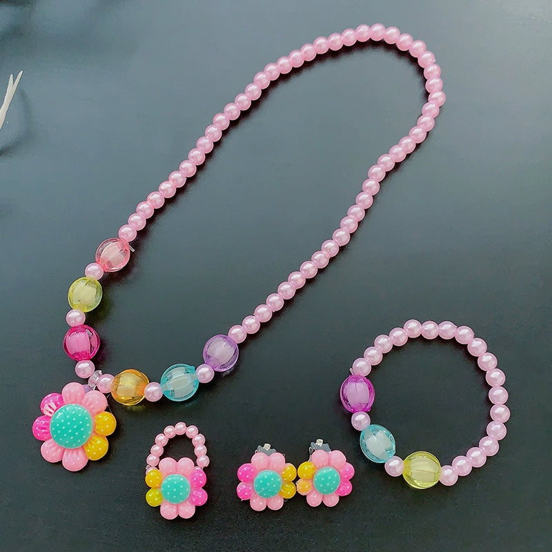 Fun Party Jewelry for Kids Cute Cartoon Jewelry Suit for Girl Accessories from Cliojames63 Collection.