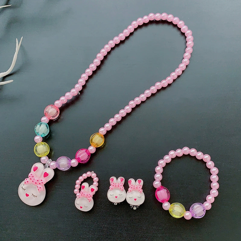 Fun Party Jewelry for Kids Cute Cartoon Jewelry Suit for Girl Accessories from Cliojames63 Collection.