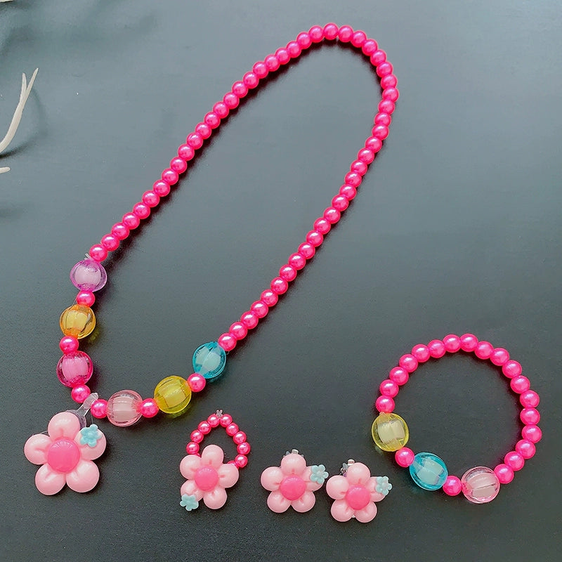 Fun Party Jewelry for Kids Cute Cartoon Jewelry Suit for Girl Accessories from Cliojames63 Collection.