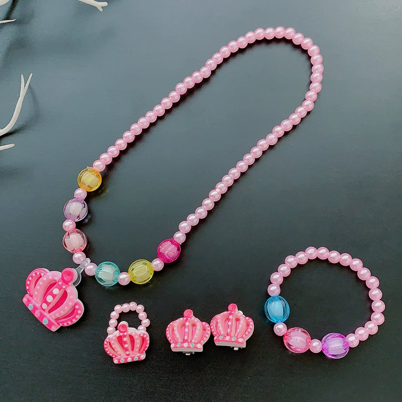 Fun Party Jewelry for Kids Cute Cartoon Jewelry Suit for Girl Accessories from Cliojames63 Collection.