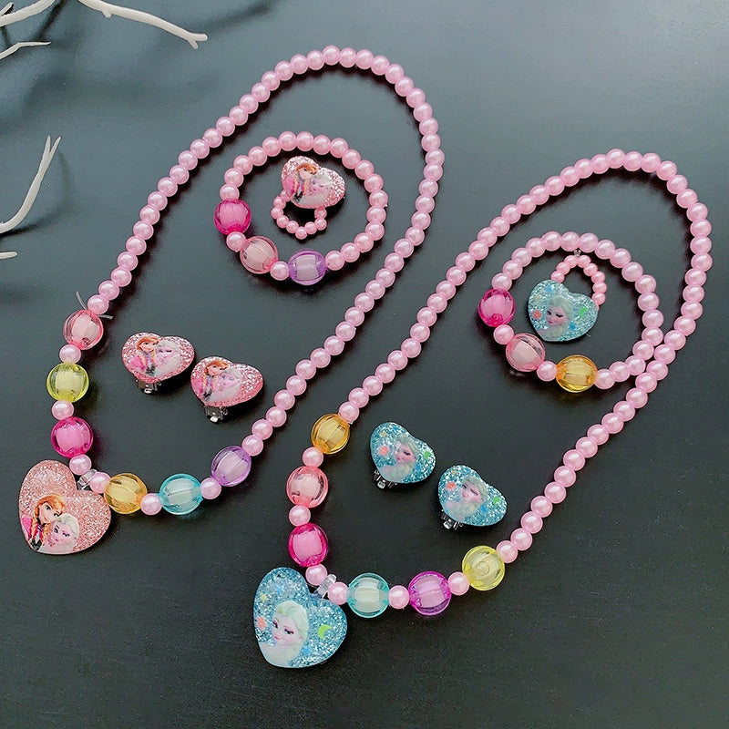 Fun Party Jewelry for Kids Cute Cartoon Jewelry Suit for Girl Accessories from Cliojames63 Collection.