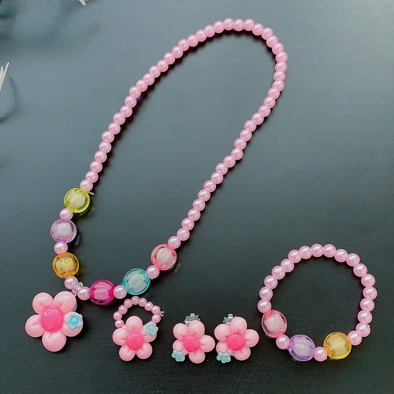 Fun Party Jewelry for Kids Cute Cartoon Jewelry Suit for Girl Accessories from Cliojames63 Collection.