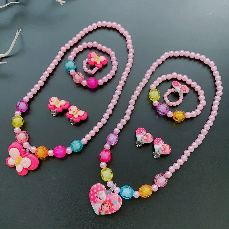 Fun Party Jewelry for Kids Cute Cartoon Jewelry Suit for Girl Accessories from Cliojames63 Collection.