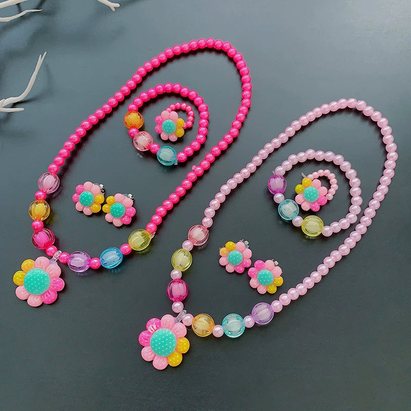 Fun Party Jewelry for Kids Cute Cartoon Jewelry Suit for Girl Accessories from Cliojames63 Collection.