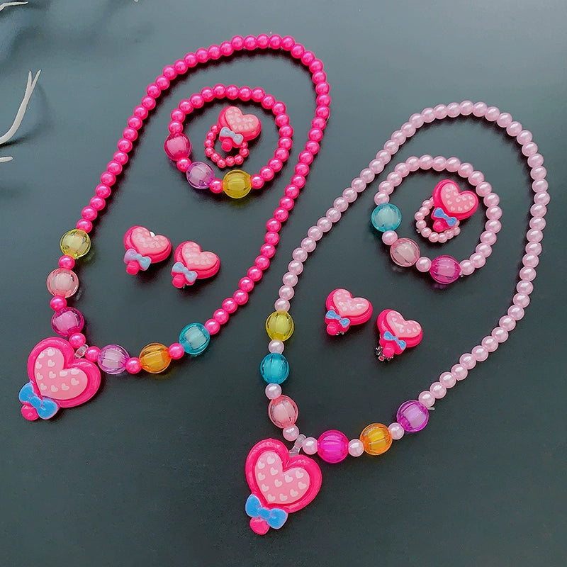 Fun Party Jewelry for Kids Cute Cartoon Jewelry Suit for Girl Accessories from Cliojames63 Collection.