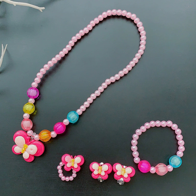 Fun Party Jewelry for Kids Cute Cartoon Jewelry Suit for Girl Accessories from Cliojames63 Collection.