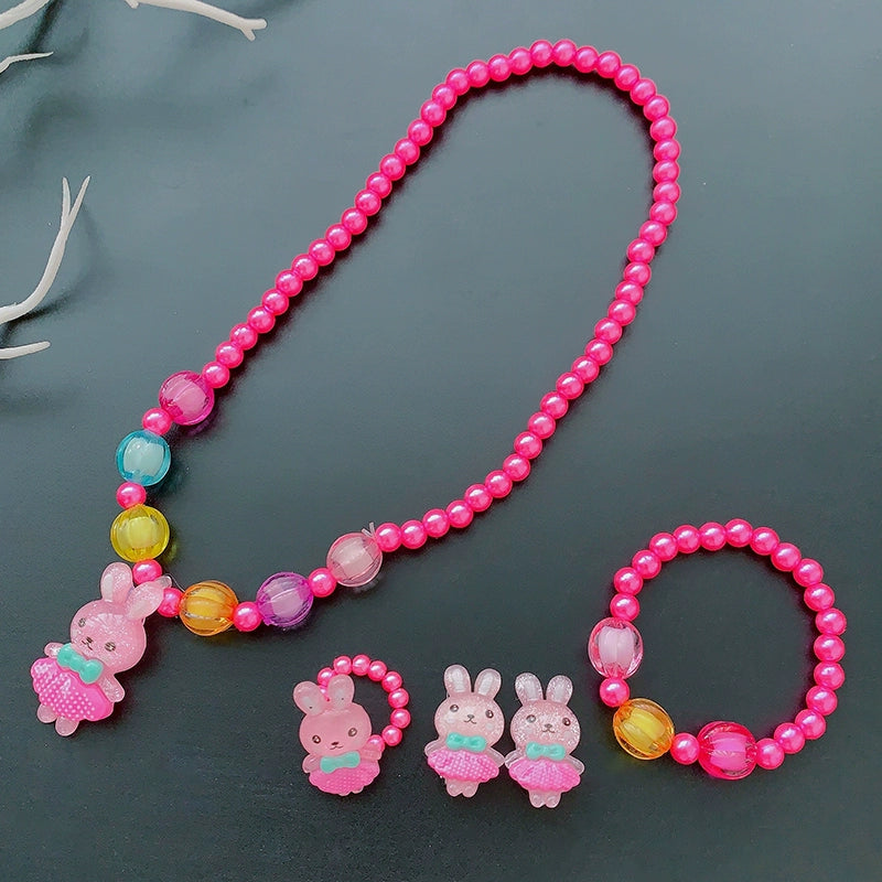 Fun Party Jewelry for Kids Cute Cartoon Jewelry Suit for Girl Accessories from Cliojames63 Collection.