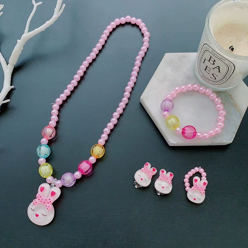 Fun Party Jewelry for Kids Cute Cartoon Jewelry Suit for Girl Accessories from Cliojames63 Collection.