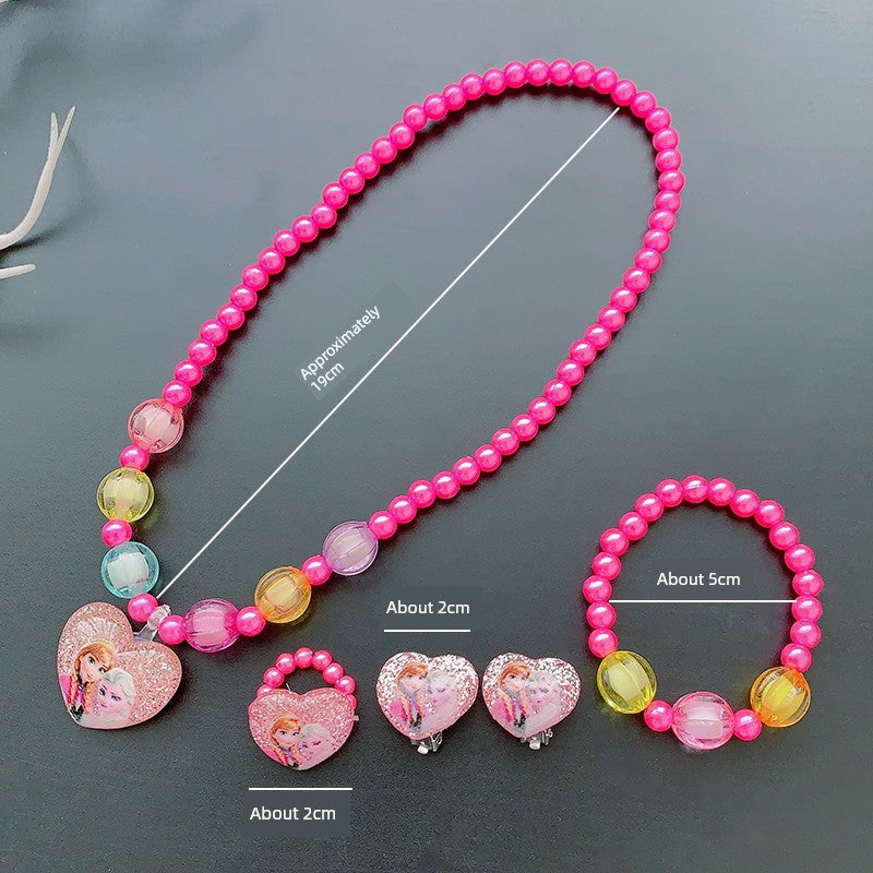 Fun Party Jewelry for Kids Cute Cartoon Jewelry Suit for Girl Accessories from Cliojames63 Collection.