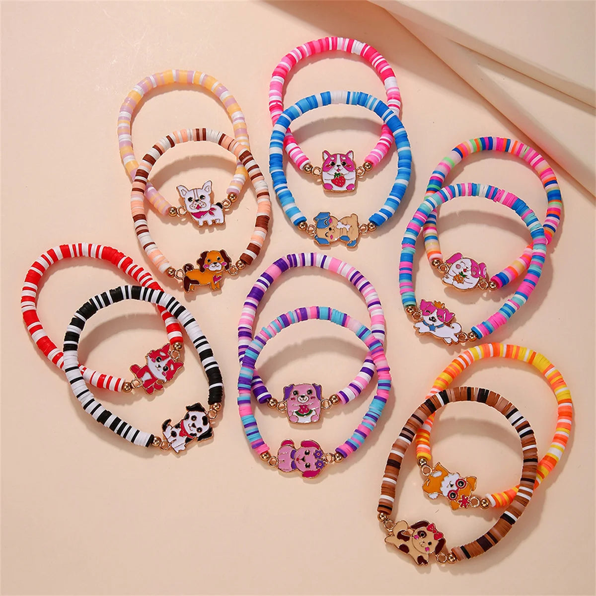 Best Seller from Cliojames63 Collection- 12Pcs Girls Bracelet for Kids, Friendship Bracelets for Gifts, Classroom Reward, Rainbow Party Favors, and more.