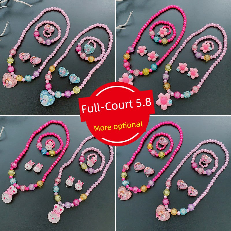Fun Party Jewelry for Kids Cute Cartoon Jewelry Suit for Girl Accessories from Cliojames63 Collection.