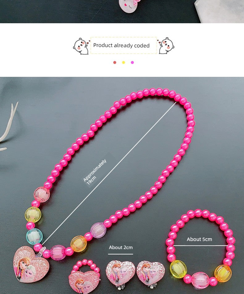 Fun Party Jewelry for Kids Cute Cartoon Jewelry Suit for Girl Accessories from Cliojames63 Collection.