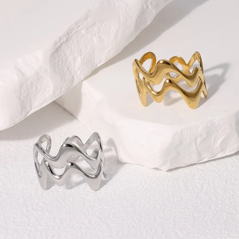 Different-sized, uniquely designed rings at Cliojames63, perfect for your fashion jewelry store: