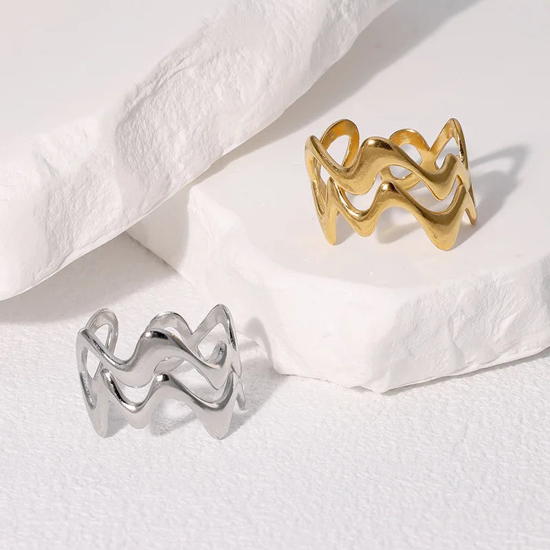 Different-sized, uniquely designed rings at Cliojames63, perfect for your fashion jewelry store: