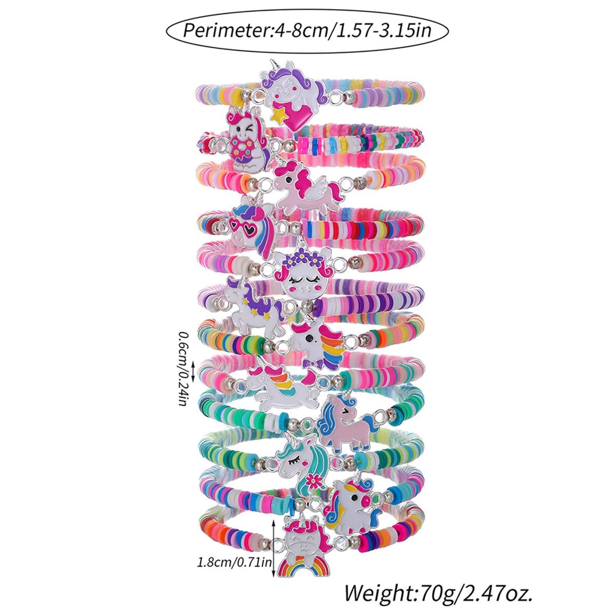 Best Seller from Cliojames63 Collection- 12Pcs Girls Bracelet for Kids, Friendship Bracelets for Gifts, Classroom Reward, Rainbow Party Favors, and more.