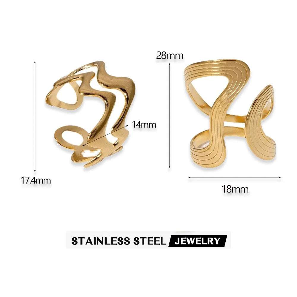 Different-sized, uniquely designed rings at Cliojames63, perfect for your fashion jewelry store: