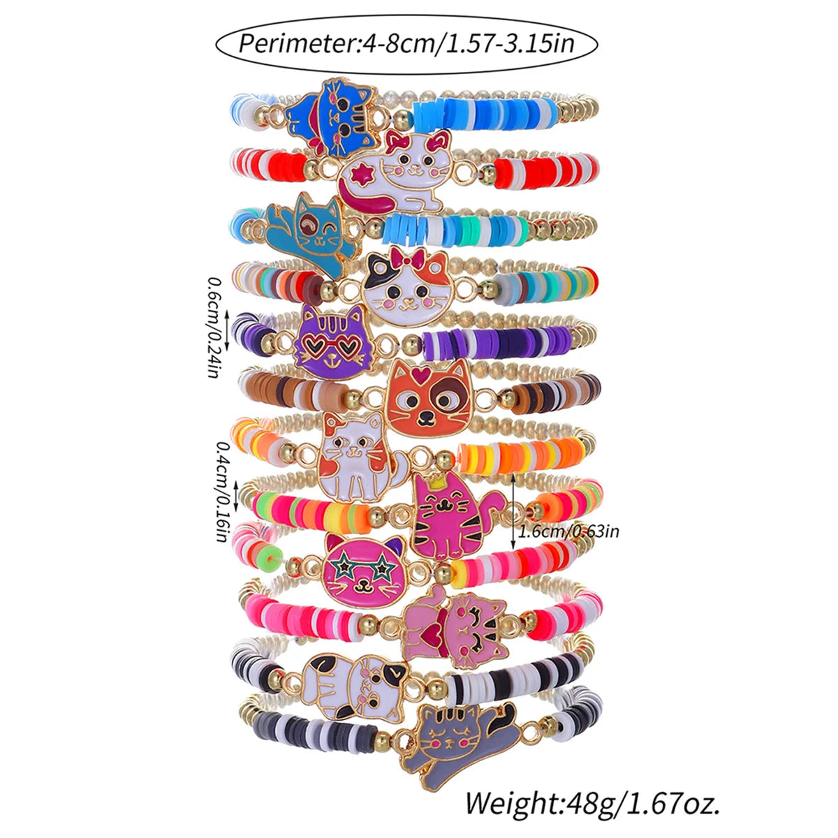 Best Seller from Cliojames63 Collection- 12Pcs Girls Bracelet for Kids, Friendship Bracelets for Gifts, Classroom Reward, Rainbow Party Favors, and more.