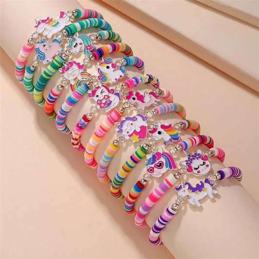 Best Seller from Cliojames63 Collection- 12Pcs Girls Bracelet for Kids, Friendship Bracelets for Gifts, Classroom Reward, Rainbow Party Favors, and more.